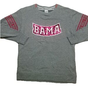 Victoria's Secret PINK Alabama Roll Tide Sequin Crewneck Sweatshirt,‎ Women's XS